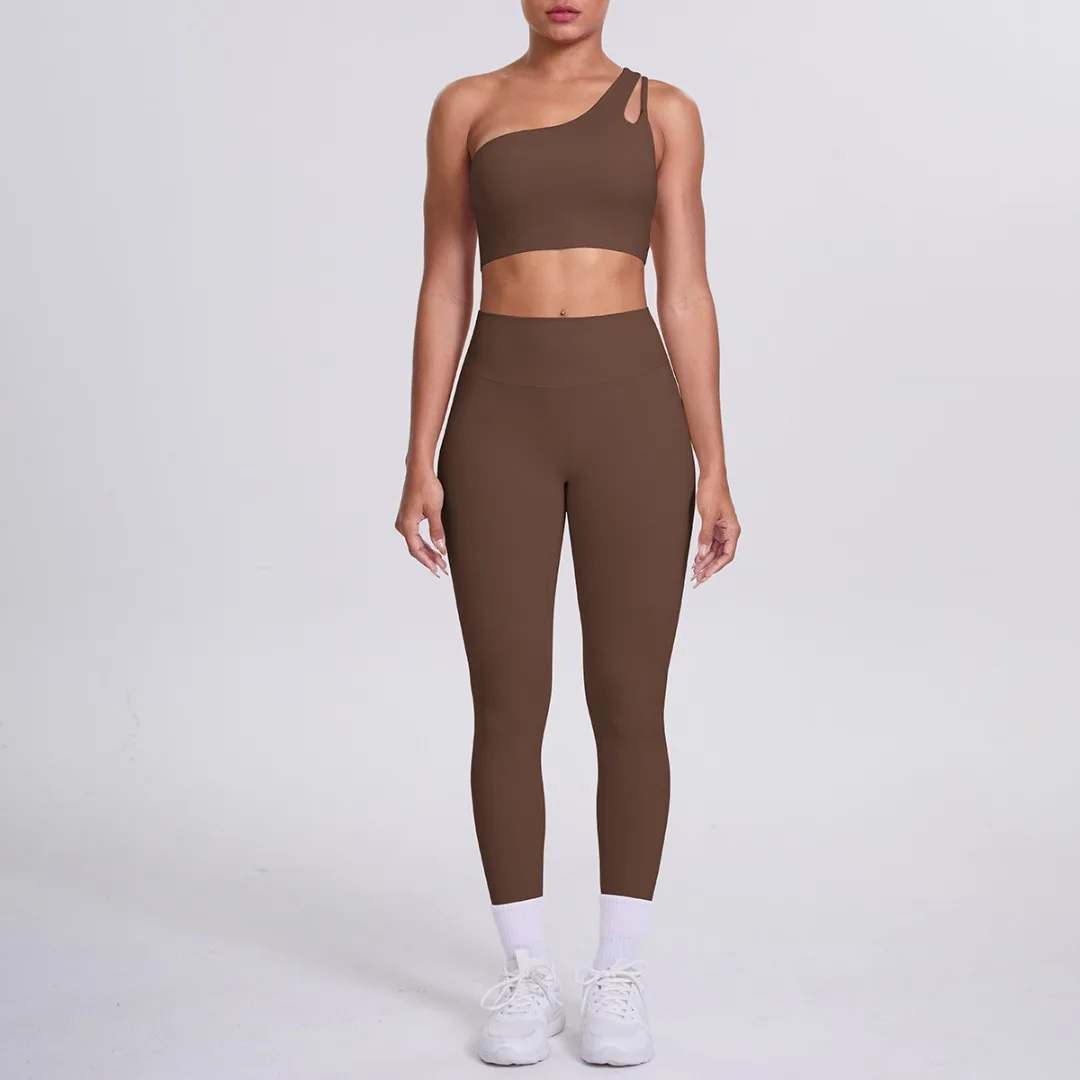 Women's Yoga Set High Waist Hip Lift Single Shoulder Backless Pants Sports Fitness Suit Running Workout Gym Leggings Yoga Set
Women's Yoga Set High Waist Hip Lift Single Shoulder Backless Pants Sports Fitness Suit Running Workout Gym Leggings Yoga Set