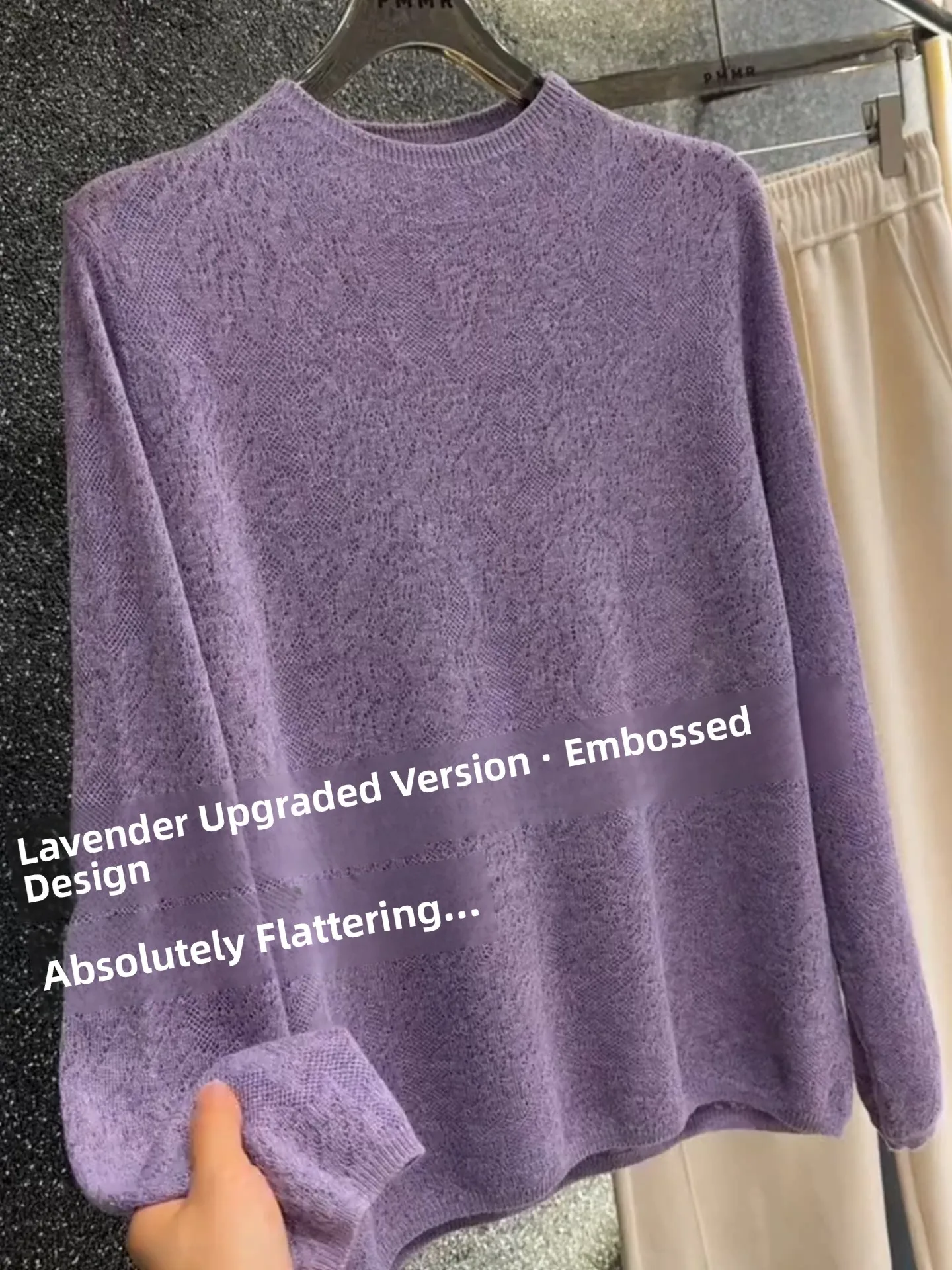 Soft Purple Knitted Hollow out round Neck Sweater Women's Loose Style Spring New Arrival Comfortable Breathable Long Sleeve
Soft Purple Knitted Hollow out round Neck Sweater Women's Loose Style Spring New Arrival Comfortable Breathable Long Sleeve