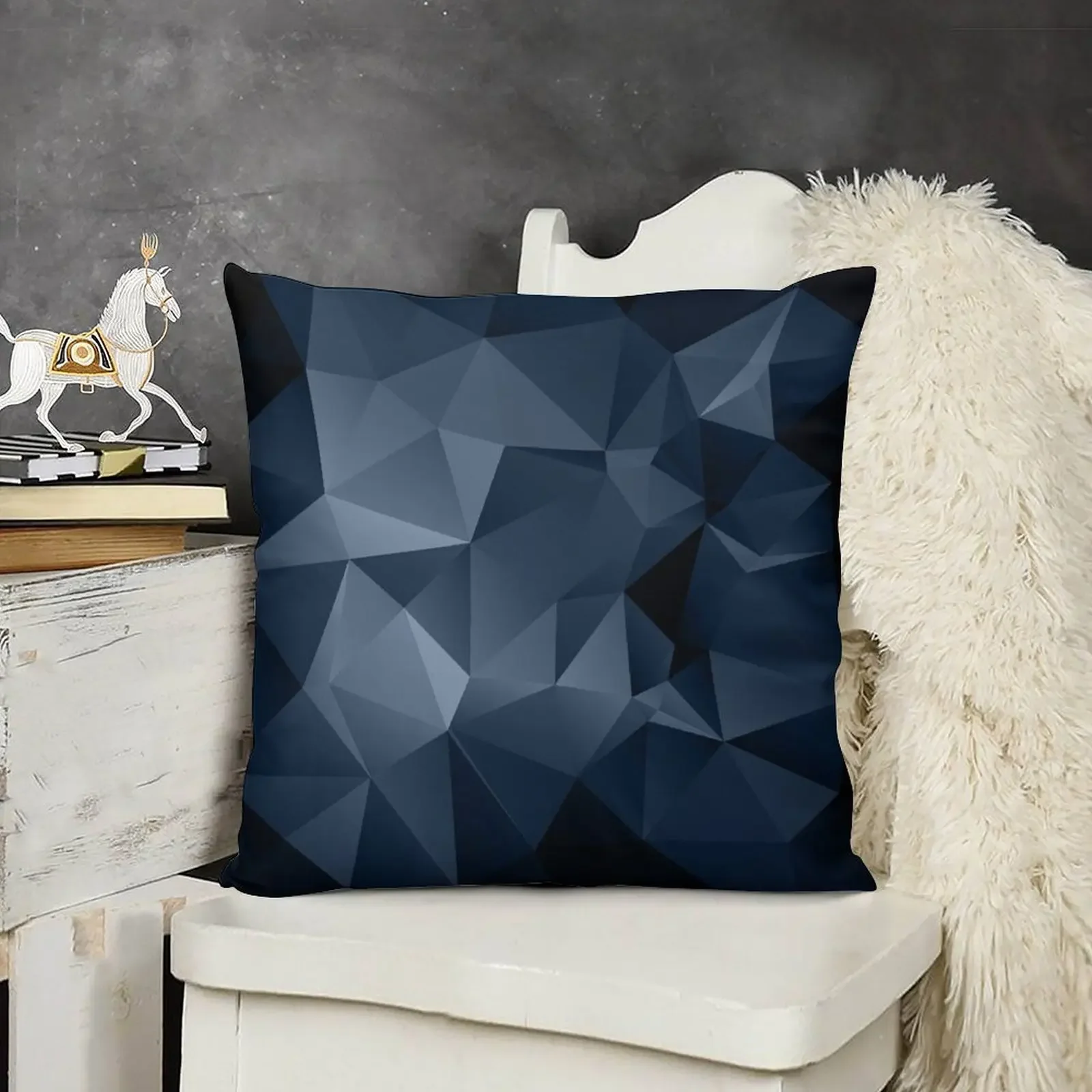 Black and blue polygonal pattern . Throw Pillow Decorative Sofa Cushion Sofas Covers pillow
Black and blue polygonal pattern . Throw Pillow Decorative Sofa Cushion Sofas Covers pillow
