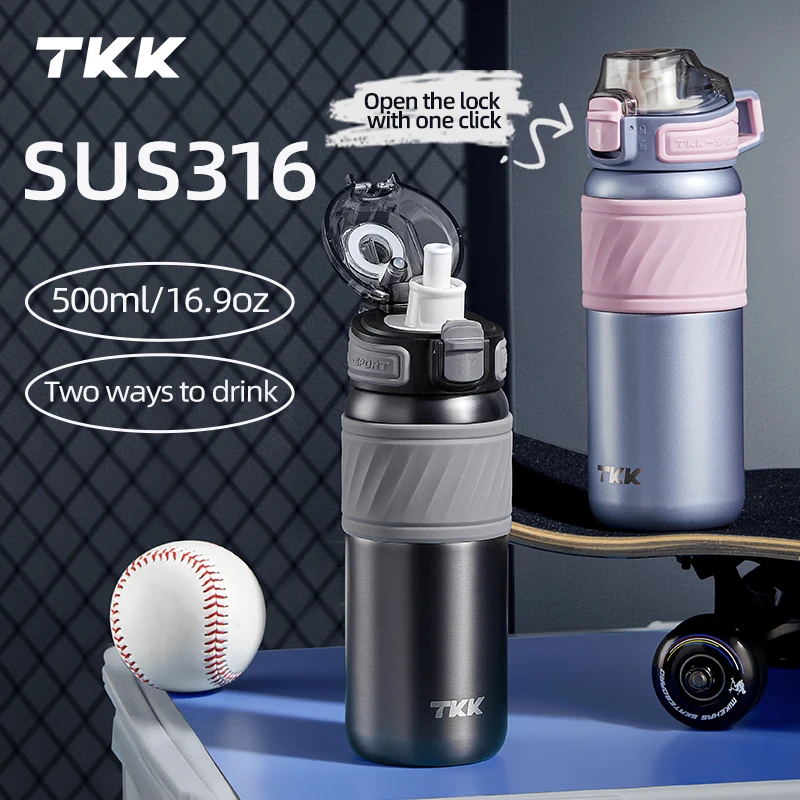 TKK 500ml/16.09oz SUS316 Vacuum Cup,with Straw Tea Separator Leak-Proof Portable Reusable Large Capacity Tumbler Water Bottle
TKK 500ml/16.09oz SUS316 Vacuum Cup,with Straw Tea Separator Leak-Proof Portable Reusable Large Capacity Tumbler Water Bottle