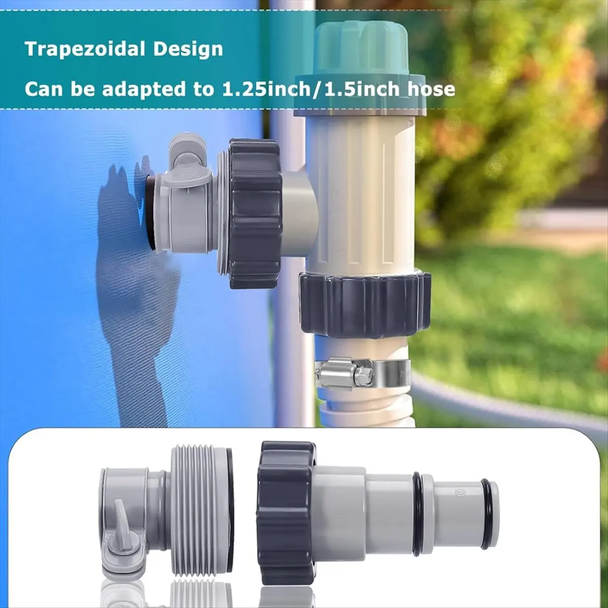 Комплект адаптеров для шланга для бассейна AT54, 2 типа разъемов шлангов для насоса для бассейна для шлангов 1,5 и 1,25 дюйма для над уровней запасных частей для бассейна
Комплект адаптеров для шланга для бассейна AT54, 2 типа разъемов шлангов для насоса для бассейна для шлангов 1,5 и 1,25 дюйма для над уровней запасных частей для бассейна