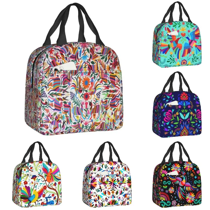 Mexican Otomi Fabric Mexico Art Thermal Insulated Lunch Bag Flowers Mexico Resuable Lunch Tote for Outdoor Travel Food Box
Mexican Otomi Fabric Mexico Art Thermal Insulated Lunch Bag Flowers Mexico Resuable Lunch Tote for Outdoor Travel Food Box