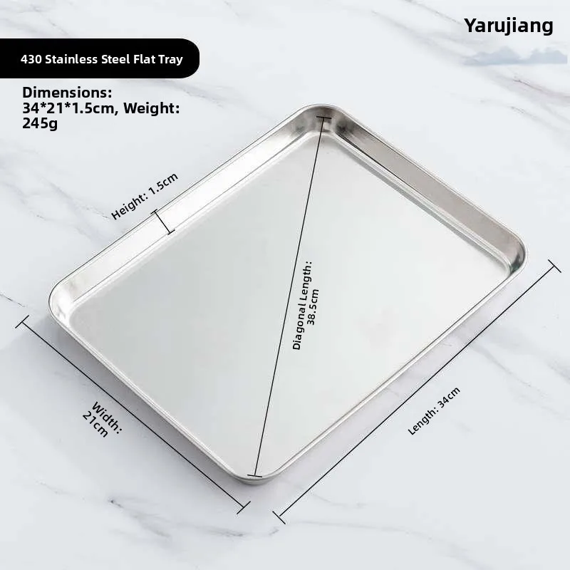 Stainless Steel Steam Pan for Cold Noodles And Rice Noodles Rectangular Flat round Tray Double Ear for Home Use Kitchenware
Stainless Steel Steam Pan for Cold Noodles And Rice Noodles Rectangular Flat round Tray Double Ear for Home Use Kitchenware