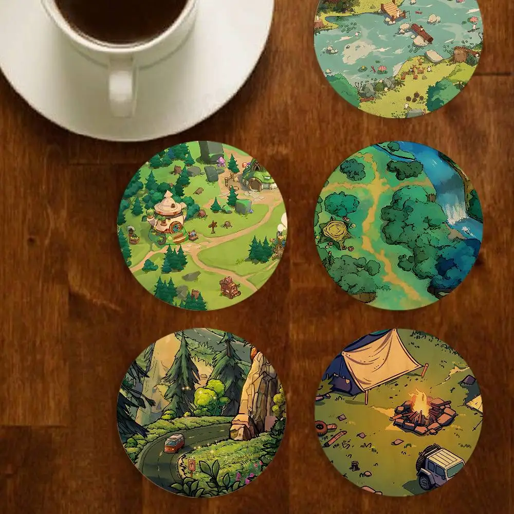 Wild Forest Camping Elegant Wooden Coaster Handcrafted Wood Grain - Perfect for Coffee, Tea, Home, Bar Decor
Wild Forest Camping Elegant Wooden Coaster Handcrafted Wood Grain - Perfect for Coffee, Tea, Home, Bar Decor