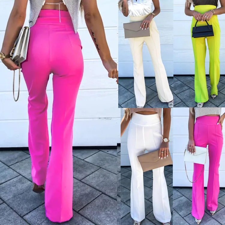 Women Autumn Winter Trouser Pants Solid Color High Waist Wide Leg Pants Casual Fashion Comfortable Regular Standard Fit Trouser
Women Autumn Winter Trouser Pants Solid Color High Waist Wide Leg Pants Casual Fashion Comfortable Regular Standard Fit Trouser