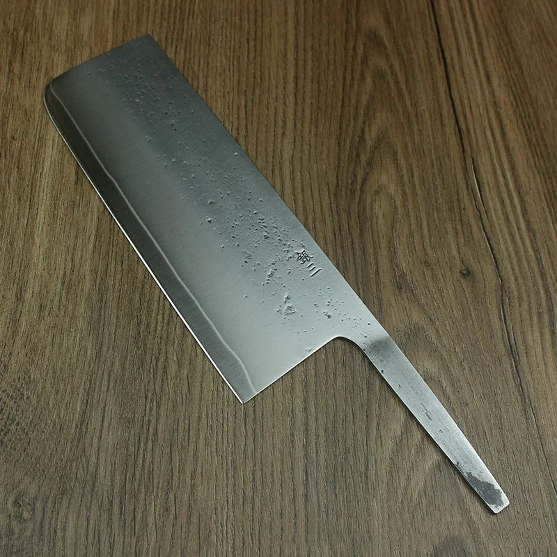 RHON DIY Nakiri Knife Blade Beed Matted Finish 7" Japanese Kitchen Utility Meat Slicing Vegetable Cutting Knives Without Handle
RHON DIY Nakiri Knife Blade Beed Matted Finish 7" Japanese Kitchen Utility Meat Slicing Vegetable Cutting Knives Without Handle