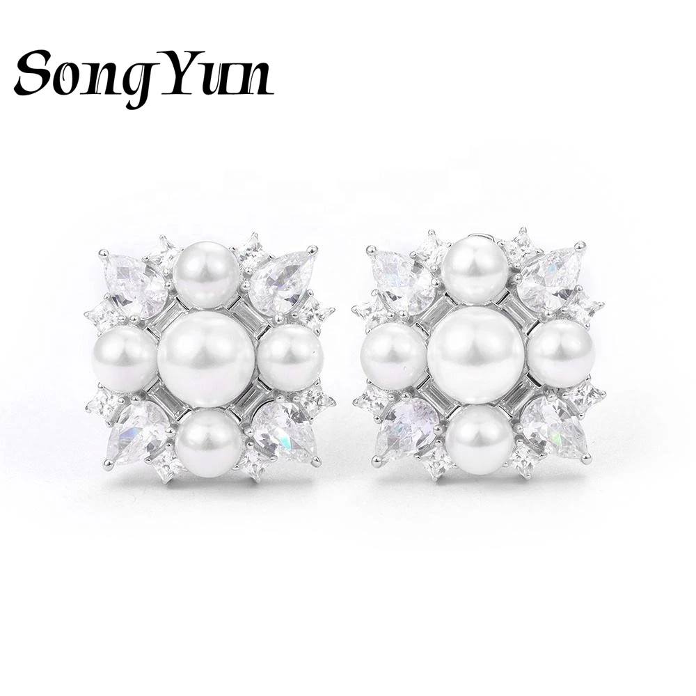 SONGYUN Brand Jewelry 925 Sterling Silver Earrings Zircon 5A Ear Cuff Engagement Ladies 18K Rose Gold Plated Fine Jewelry Earrin
SONGYUN Brand Jewelry 925 Sterling Silver Earrings Zircon 5A Ear Cuff Engagement Ladies 18K Rose Gold Plated Fine Jewelry Earrin