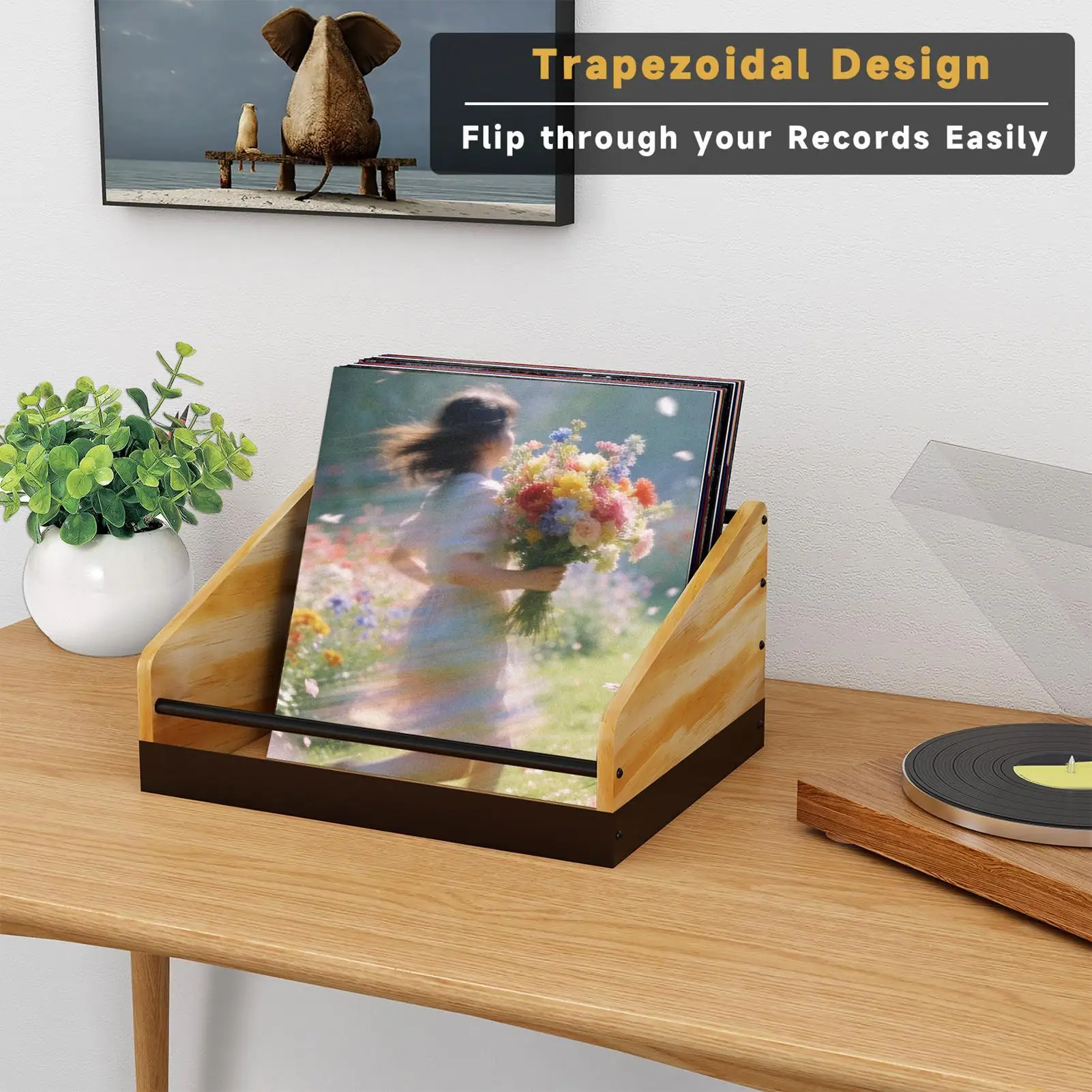 Record Holder Stand Metal Wooden Space Saving Organizer Tabletop Record Album Storage Rack for LP Book File Toy Home Bedroom
Record Holder Stand Metal Wooden Space Saving Organizer Tabletop Record Album Storage Rack for LP Book File Toy Home Bedroom