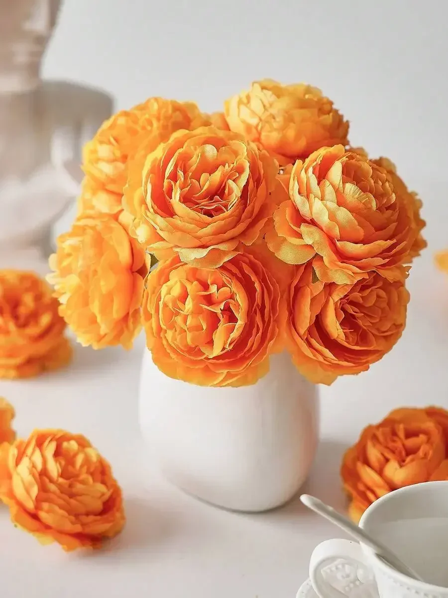 12/24pcs Artificial Peony Flowers Simulated Peony Flower Heads With Stems For Wedding Party Decoration, Cake Decoration
12/24pcs Artificial Peony Flowers Simulated Peony Flower Heads With Stems For Wedding Party Decoration, Cake Decoration