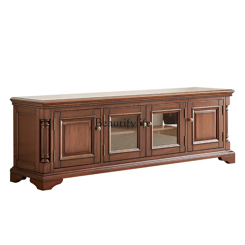 American Style Solid Wood TV Cabinet Small Apartment Bedroom Living Room Minimalist Tall TV Cabinet
American Style Solid Wood TV Cabinet Small Apartment Bedroom Living Room Minimalist Tall TV Cabinet
