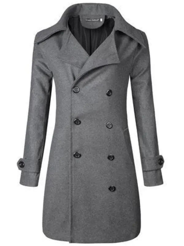 Woolen Coat Men's Autumn Winter Mid-Length Windbreaker Teenagers Versatile Outerwear Special Wide Fit Casual Sle Double Bre...
Woolen Coat Men's Autumn Winter Mid-Length Windbreaker Teenagers Versatile Outerwear Special Wide Fit Casual Sle Double Bre...