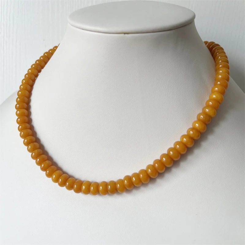 Oval 5*8MM Natural Old Yellow Amber Stone Necklace Jewelry Elegant Exquisite Beaded Chain Choker Collier Boho Girl
Oval 5*8MM Natural Old Yellow Amber Stone Necklace Jewelry Elegant Exquisite Beaded Chain Choker Collier Boho Girl