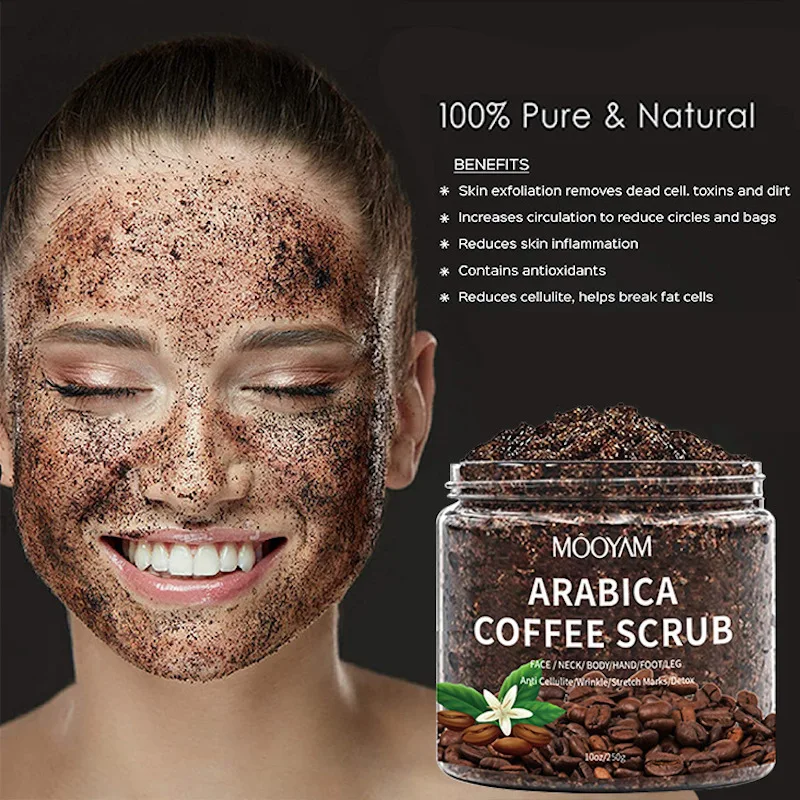 Arabica Coffee Scrub Body Scrub Cream Facial Dead Sea Salt For Exfoliating Whitening Moisturizing Anti Cellulite Treatment Acne
Arabica Coffee Scrub Body Scrub Cream Facial Dead Sea Salt For Exfoliating Whitening Moisturizing Anti Cellulite Treatment Acne