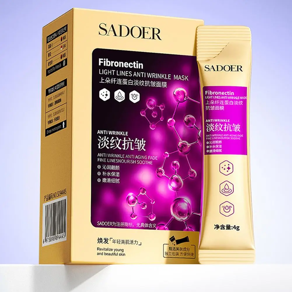 SADOER Fibronectin Anti-Wrinkle Face Mask Hydrating & Firming Sheet Mask For Lifted, Plump Skin Moisture Boost Treatment
SADOER Fibronectin Anti-Wrinkle Face Mask Hydrating & Firming Sheet Mask For Lifted, Plump Skin Moisture Boost Treatment