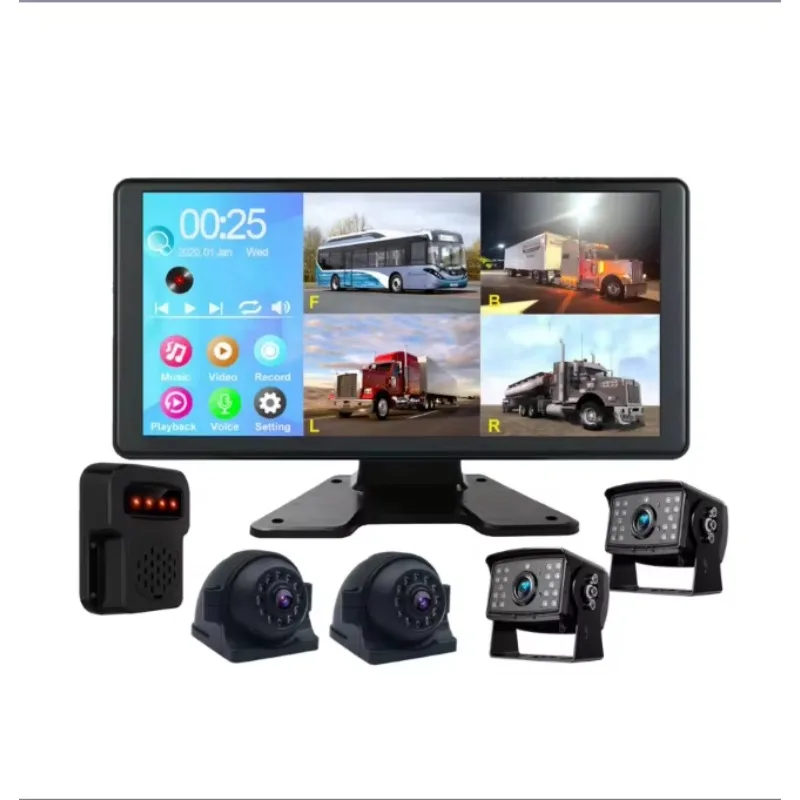 PZ Новинка: 10.36-дюймовый монитор с квадримониторизацией 12-36В для грузовиков, камера заднего вида 360° с сигнализацией BSD и функцией автоматического отслеживания человека
PZ Новинка: 10.36-дюймовый монитор с квадримониторизацией 12-36В для грузовиков, камера заднего вида 360° с сигнализацией BSD и функцией автоматического отслеживания человека