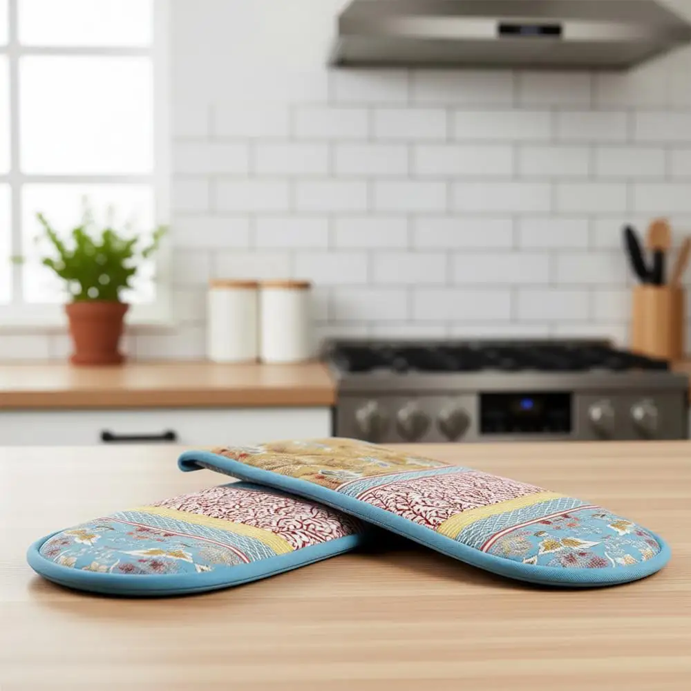 Термостойкие двойные рукавицы из 100% хлопка (7x35 см) для гриля и приготовления пищи, идеально подходят для Дня святого Валентина и любого сезона
Термостойкие двойные рукавицы из 100% хлопка (7x35 см) для гриля и приготовления пищи, идеально подходят для Дня святого Валентина и любого сезона