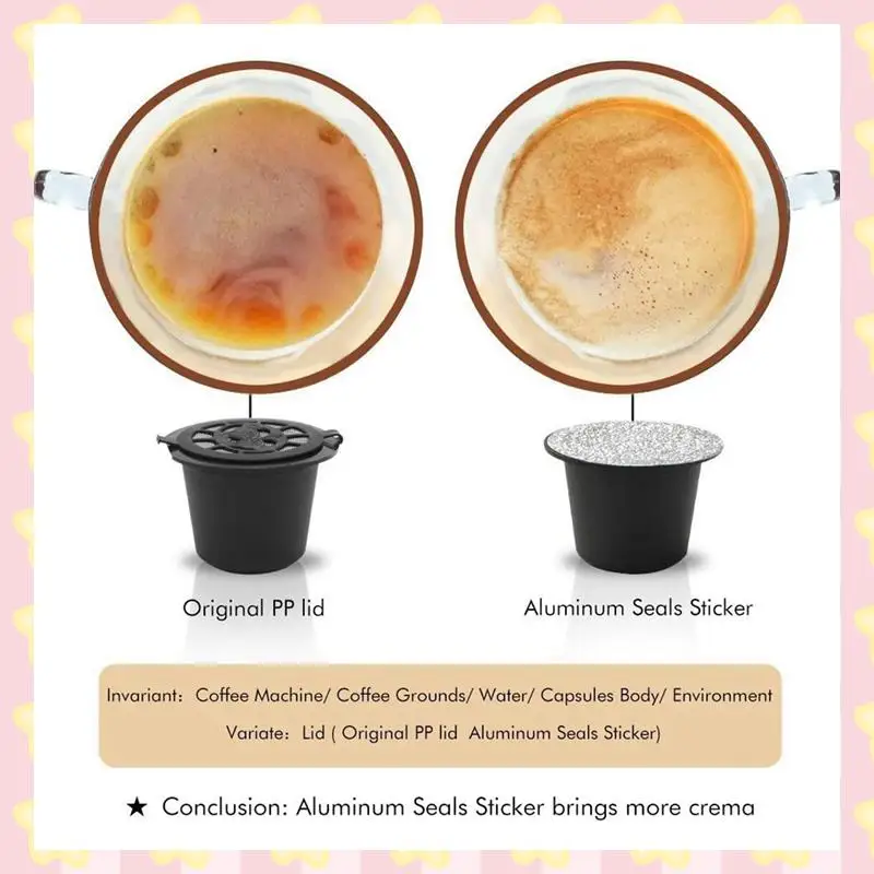AB51 200Pcs Aluminum Foil Lids Aluminum Lids Seals Foil Lids For Nespresso Originalline Capsules Coffee Pods With Spoon Brush
AB51 200Pcs Aluminum Foil Lids Aluminum Lids Seals Foil Lids For Nespresso Originalline Capsules Coffee Pods With Spoon Brush