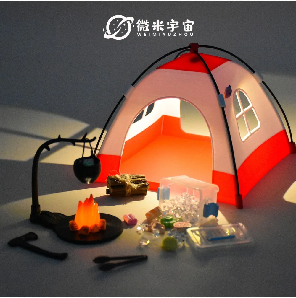 Miniature Dollhouse Camping Adventure Set, Micro Scale Tent Picnic Food Pretend Play Toy Educational Gift for Girls Kids
Miniature Dollhouse Camping Adventure Set, Micro Scale Tent Picnic Food Pretend Play Toy Educational Gift for Girls Kids