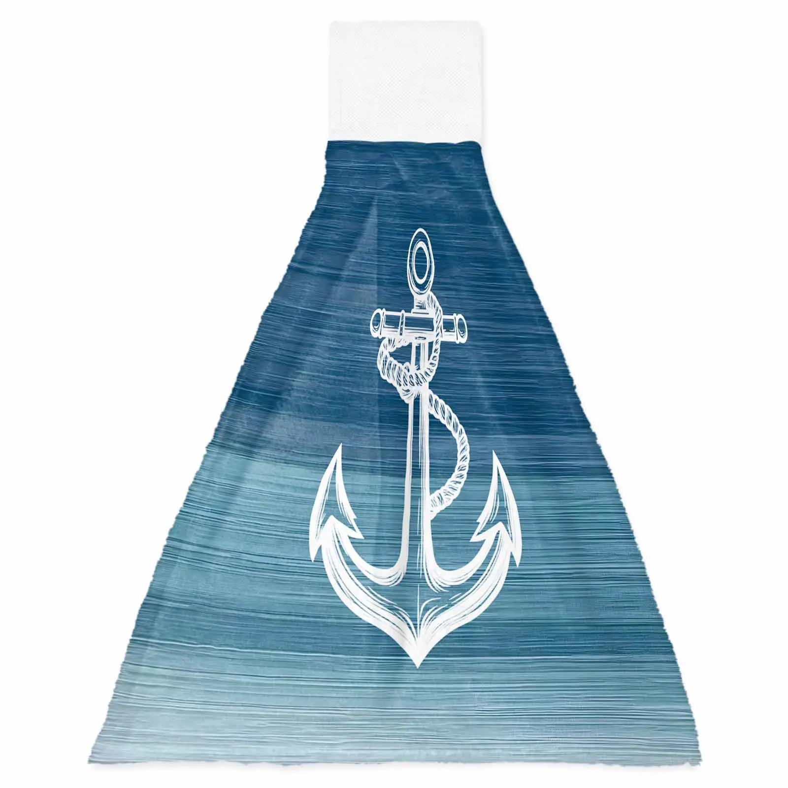 Blue Nautical Anchor Gradient Hand Towels Kitchen Microfiber Dishcloths Cleaning Cloth Absorbent Hanging Towels
Blue Nautical Anchor Gradient Hand Towels Kitchen Microfiber Dishcloths Cleaning Cloth Absorbent Hanging Towels