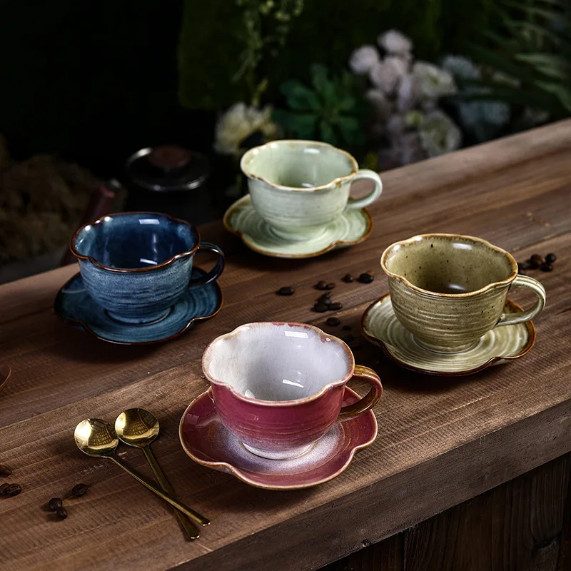 1pc Creative Kiln Changes Mug and Dish Set Japanese Retro Ceramic Tea Cup Beverage Cup Household Latte Coffee Cup Water Cups
1pc Creative Kiln Changes Mug and Dish Set Japanese Retro Ceramic Tea Cup Beverage Cup Household Latte Coffee Cup Water Cups