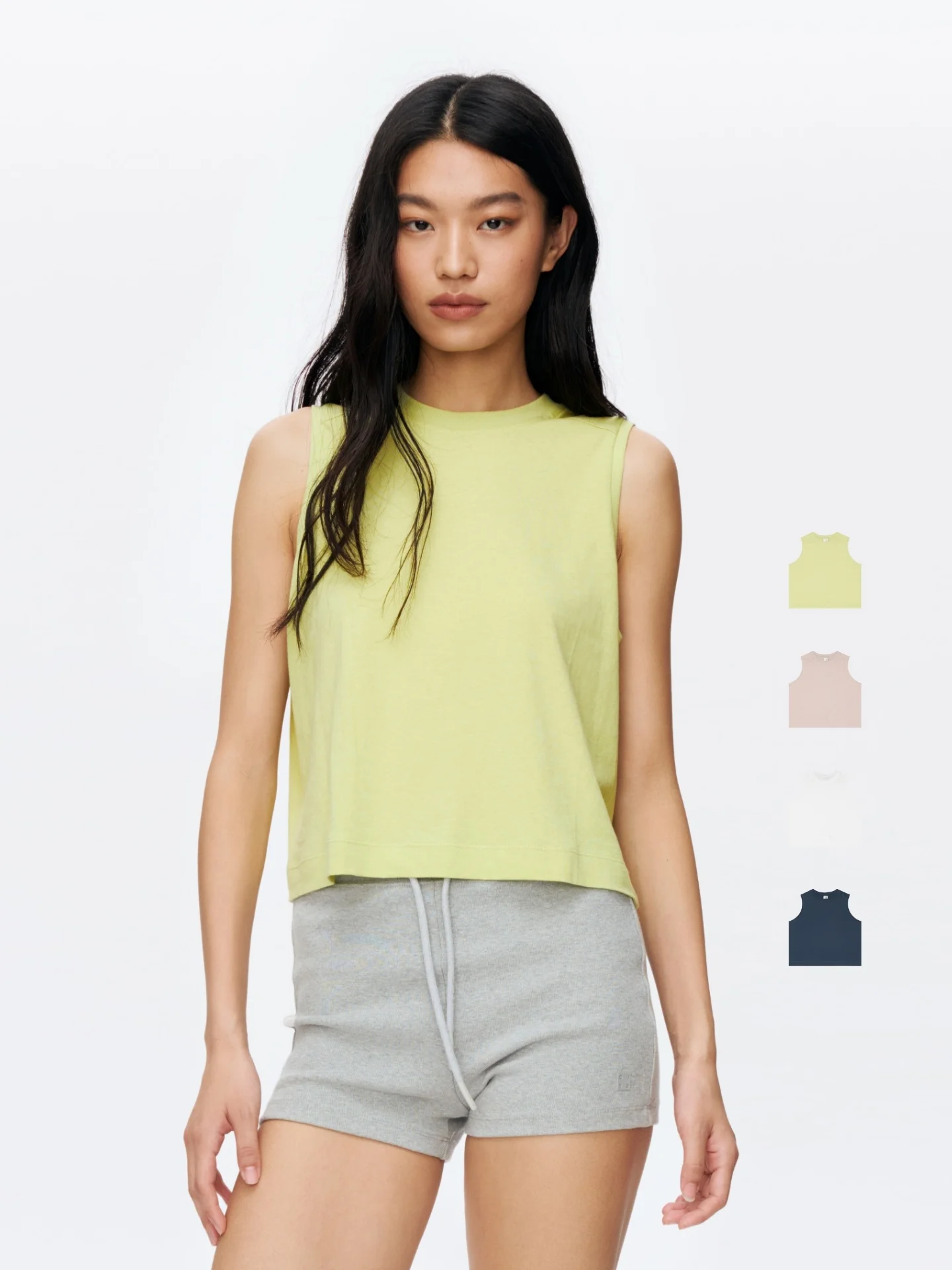 Oneup Simple Linen Short Sleeve Vest Women's Summer Outdoor Wear Sleeveless T-shirt Fitness Sportswear Breathable round Neck
Oneup Simple Linen Short Sleeve Vest Women's Summer Outdoor Wear Sleeveless T-shirt Fitness Sportswear Breathable round Neck