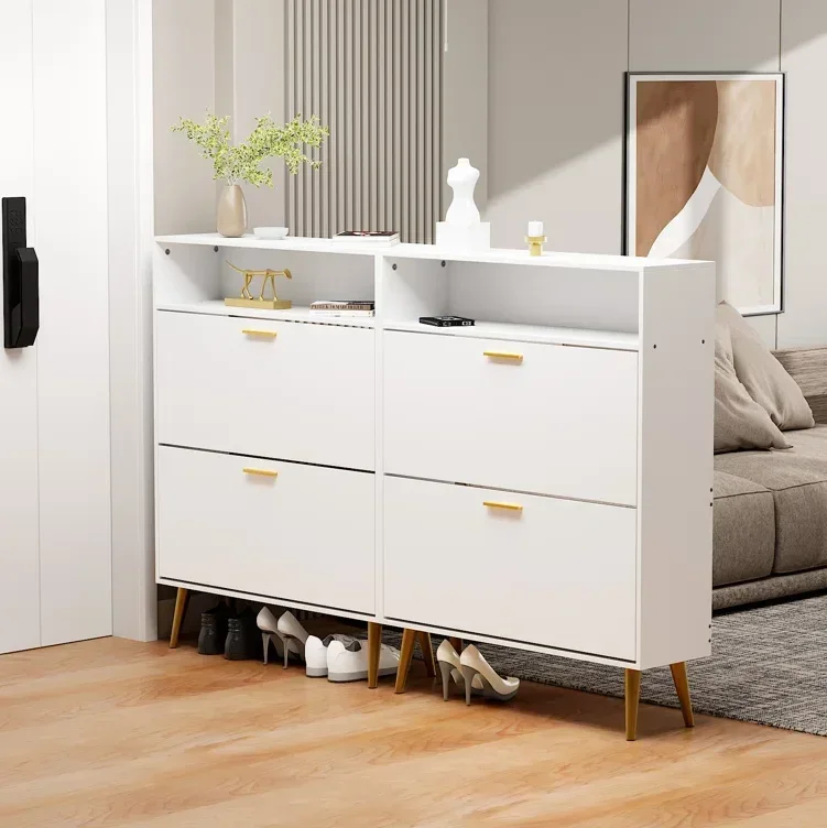 # 15-парный шкаф для хранения обуви с золотыми ножками и ручками, компактный шкаф для хранения прихожей, тонкий хороший шкаф для обуви, шкаф для обуви R
# 15-парный шкаф для хранения обуви с золотыми ножками и ручками, компактный шкаф для хранения прихожей, тонкий хороший шкаф для обуви, шкаф для обуви R