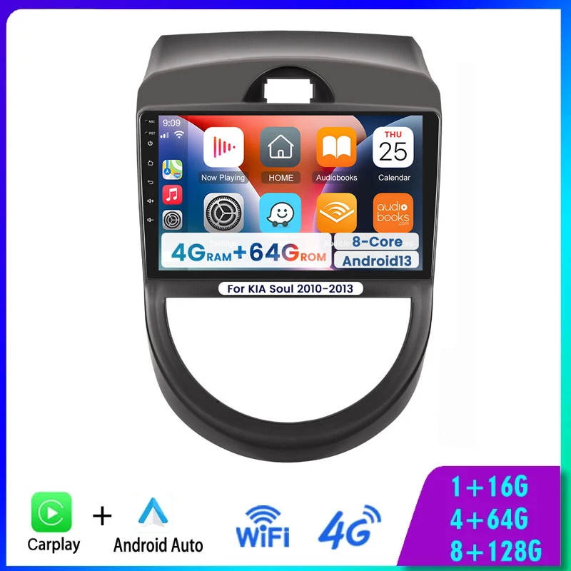 9 Inch Android 13 radio For Kia Soul 2007 2008 2009 2011 stereo GPS navigation Wireless Carplay Android car multimedia video
9 Inch Android 13 radio For Kia Soul 2007 2008 2009 2011 stereo GPS navigation Wireless Carplay Android car multimedia video