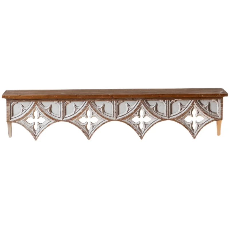 American homestay living room bedroom wall decoration rack retro baffle carved rack props
American homestay living room bedroom wall decoration rack retro baffle carved rack props