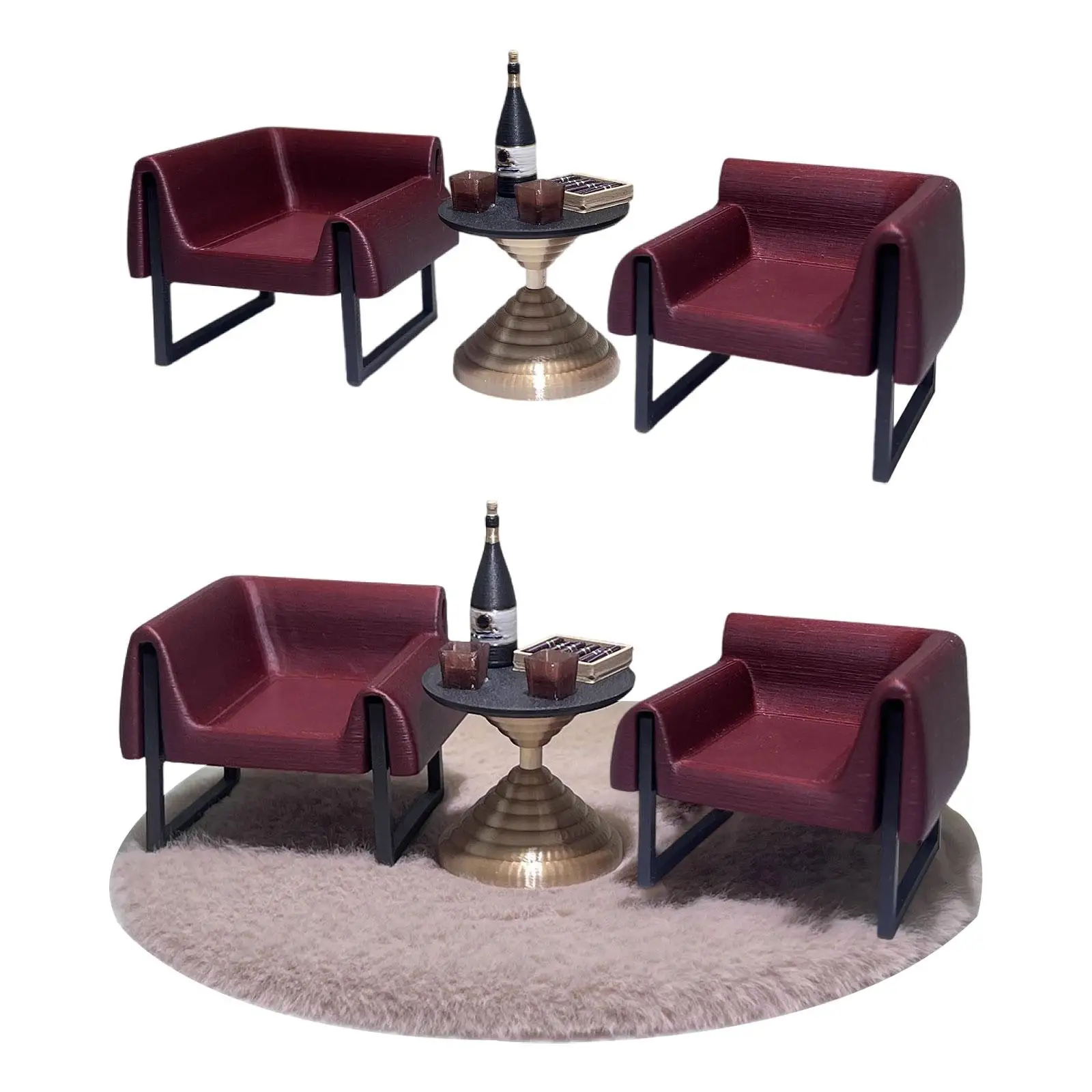 Набор столов и кресел для кукольного домика, 1/12, миниатюрная мебель, аксессуары для украшения кукольного домика, реквизит для фотосессии, диорамы, декор сцены
Набор столов и кресел для кукольного домика, 1/12, миниатюрная мебель, аксессуары для украшения кукольного домика, реквизит для фотосессии, диорамы, декор сцены