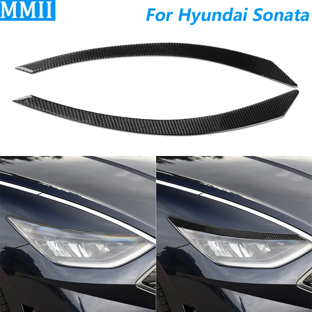 Для Hyundai Sonata 2020-2023: накладки на передние фары из карбона (реснички/брови), декоративные наклейки, аксессуары для автомобиля
Для Hyundai Sonata 2020-2023: накладки на передние фары из карбона (реснички/брови), декоративные наклейки, аксессуары для автомобиля