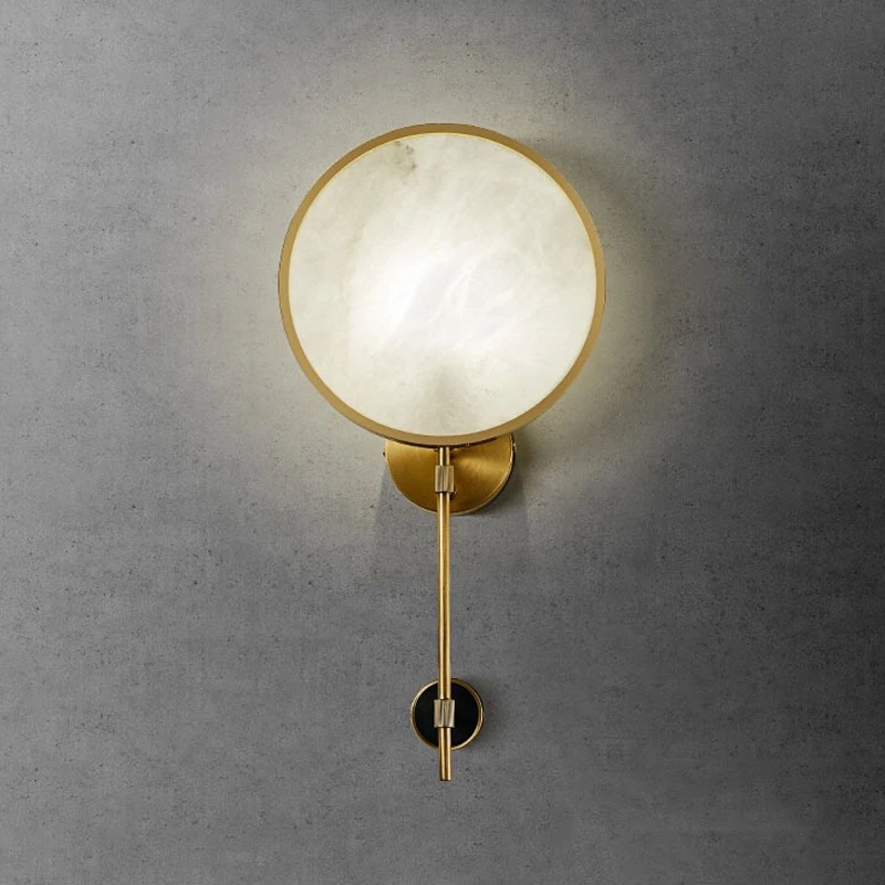 New Chinese Copper Gold Round White Marble Background Decorative Lamp Bedroom Study Tea Room Modern Elegant Atmosphere Lights
New Chinese Copper Gold Round White Marble Background Decorative Lamp Bedroom Study Tea Room Modern Elegant Atmosphere Lights