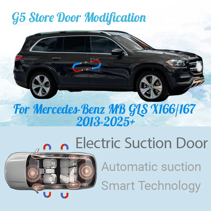 For Mercedes-Benz MB GLS X166/167 2013-2025+ Car Electric Suction Door Power-assisted Closing Automatic Door Soft-close Function
For Mercedes-Benz MB GLS X166/167 2013-2025+ Car Electric Suction Door Power-assisted Closing Automatic Door Soft-close Function