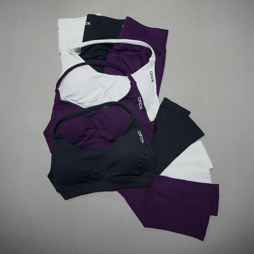 DFDK Women's Lace-Up 2Pcs Activewear Set, Seamless Slim Leggings, Fashion Yoga Top, Casual Gym Cycling Daily Sportswear
DFDK Women's Lace-Up 2Pcs Activewear Set, Seamless Slim Leggings, Fashion Yoga Top, Casual Gym Cycling Daily Sportswear