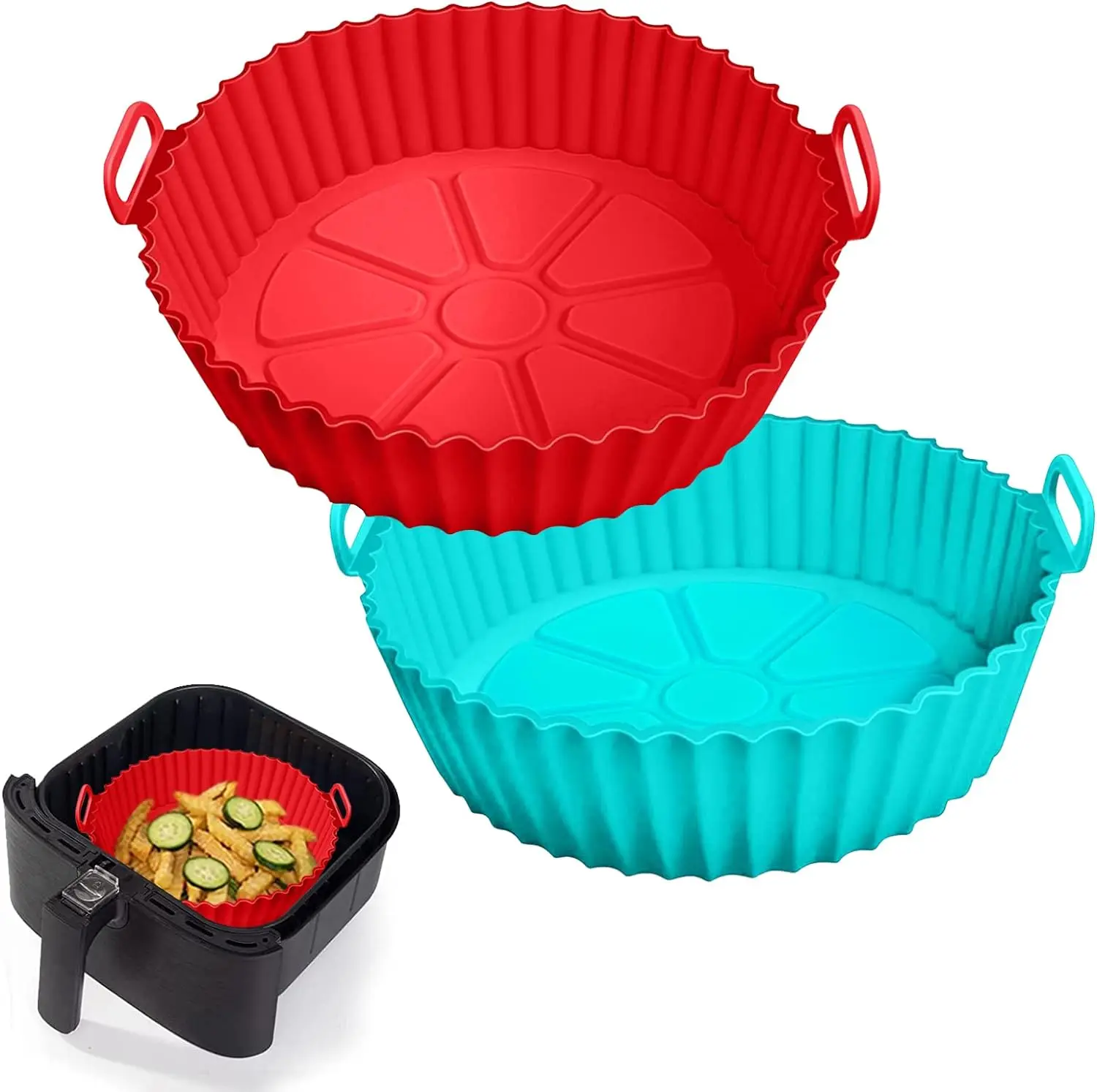 Air Fryer Accessories Silicone Pads Cake Pans Household 8-inch baking pan Mats are easy to clean and suitable for cooking
Air Fryer Accessories Silicone Pads Cake Pans Household 8-inch baking pan Mats are easy to clean and suitable for cooking