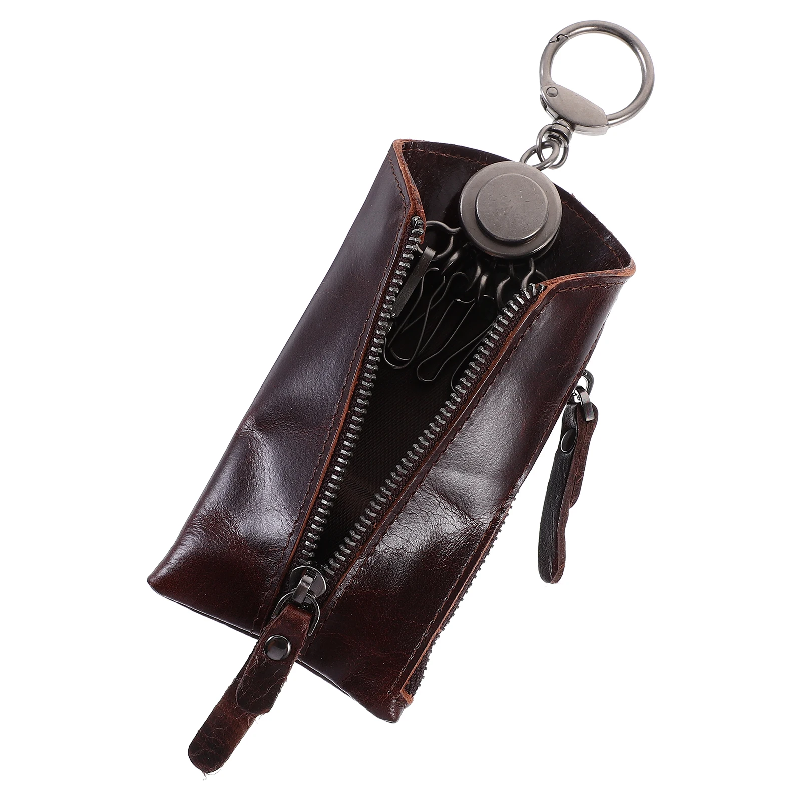 Key Holder Organizer 6 Keyrings Car Wallet Cohide Container Genuine Cowhide Durable Protective Dustproof Waterproof
Key Holder Organizer 6 Keyrings Car Wallet Cohide Container Genuine Cowhide Durable Protective Dustproof Waterproof