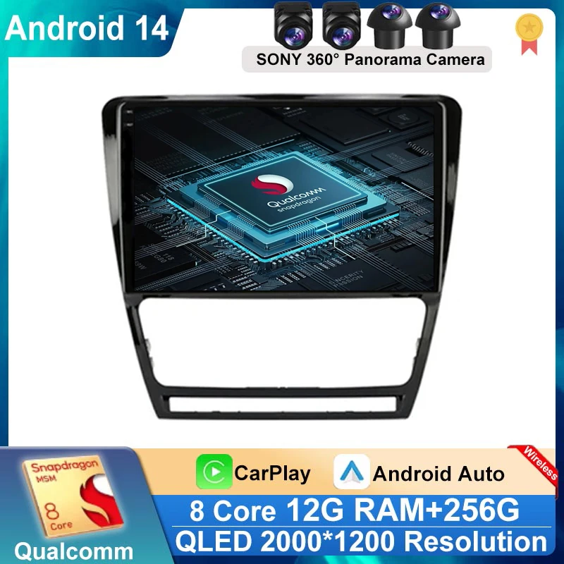 Автомагнитола на Android 14 для Skoda Octavia 2 A5 2004-2013 с навигацией, мультимедийный видеоплеер, стерео 2 Din, Carplay, автомагнитола с DVD
Автомагнитола на Android 14 для Skoda Octavia 2 A5 2004-2013 с навигацией, мультимедийный видеоплеер, стерео 2 Din, Carplay, автомагнитола с DVD