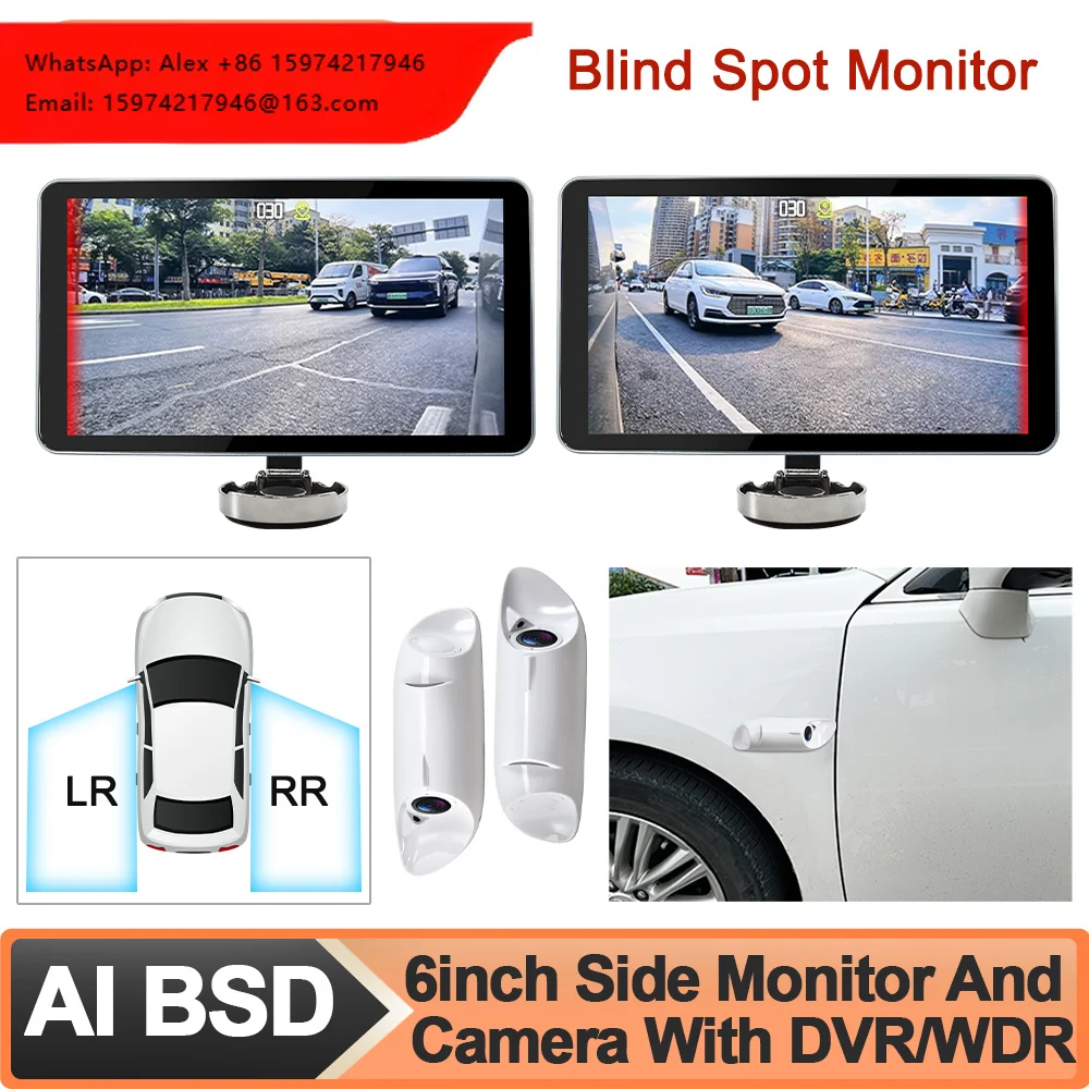 6inch Touch Screen Digital Electronic AHD 1080P Single Lens Side VIew Mirror Camera DVR System With AI BSD Warning Function
6inch Touch Screen Digital Electronic AHD 1080P Single Lens Side VIew Mirror Camera DVR System With AI BSD Warning Function