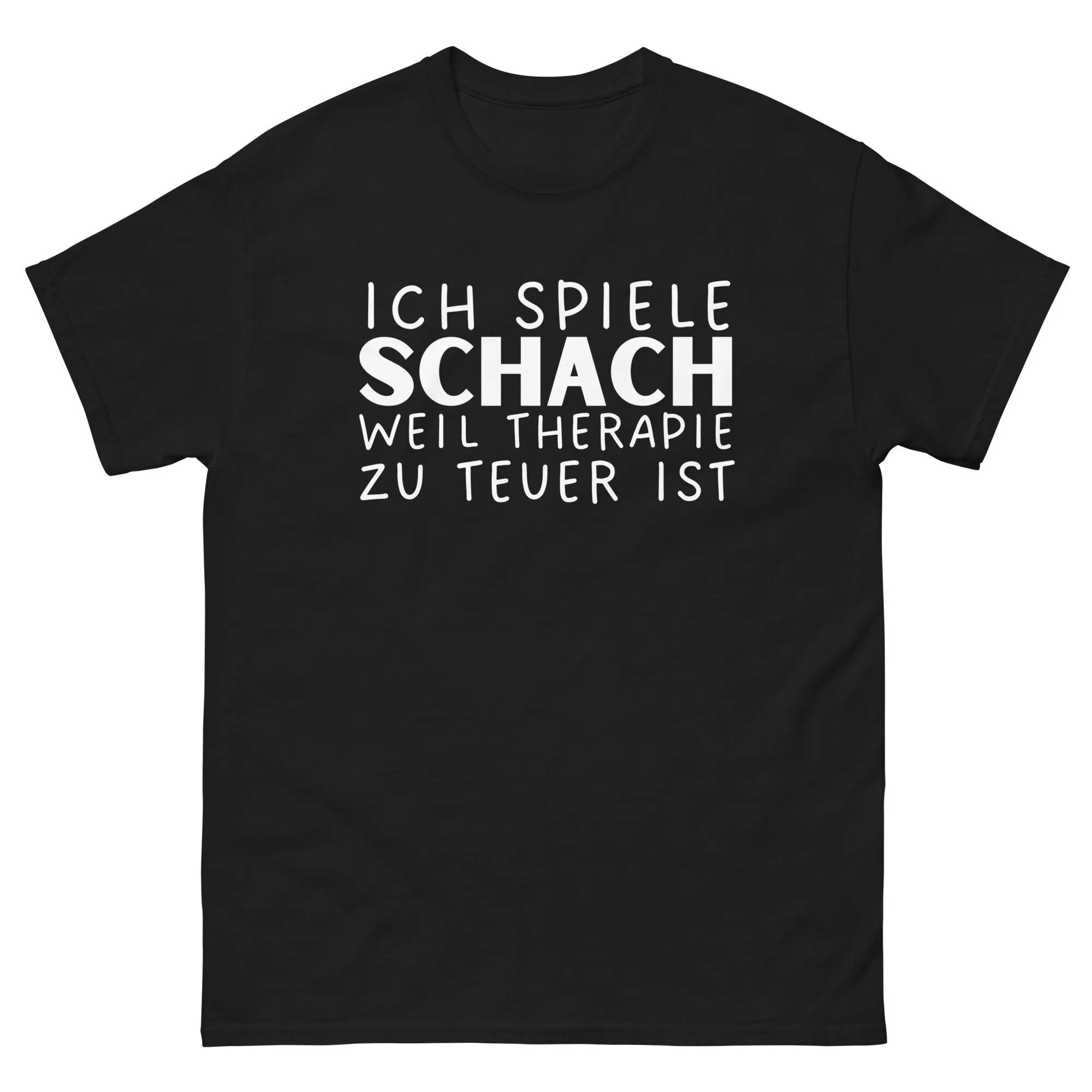 Chess shirt with funny saying hobby sayings T I play because therapy is too expensive gift idea
Chess shirt with funny saying hobby sayings T I play because therapy is too expensive gift idea