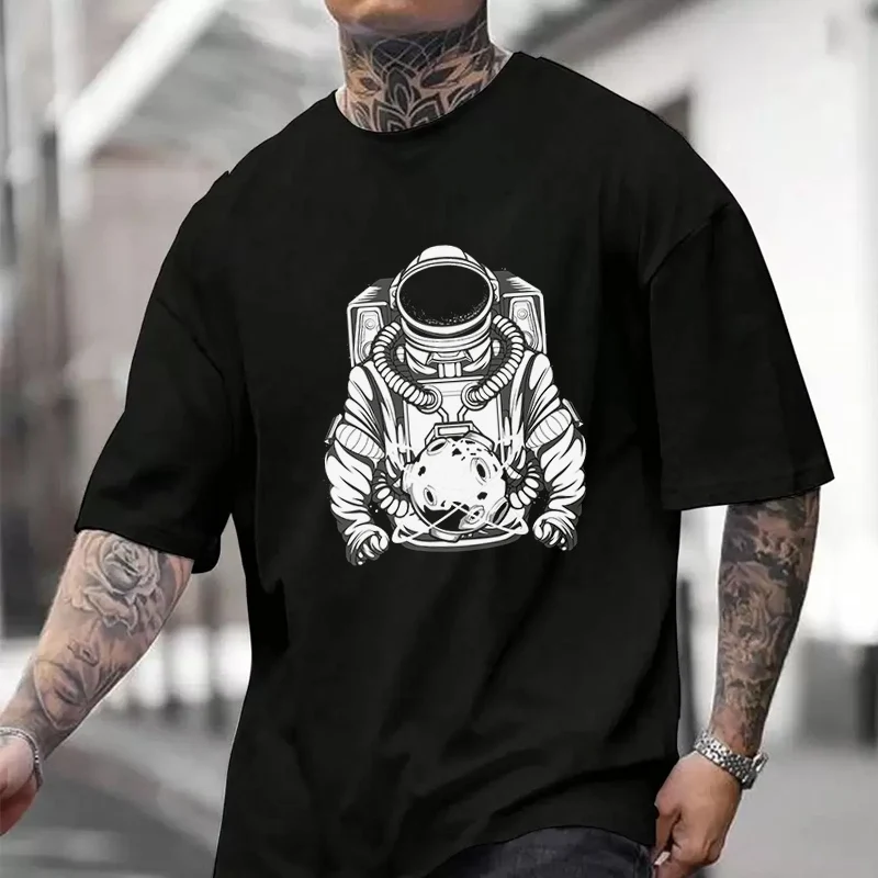Men's Women Summer 100% Cotton T-shirt Astronauts GraphicLoose Short Sleeved Casual Basic TShirt Round Neck Tops
Men's Women Summer 100% Cotton T-shirt Astronauts GraphicLoose Short Sleeved Casual Basic TShirt Round Neck Tops