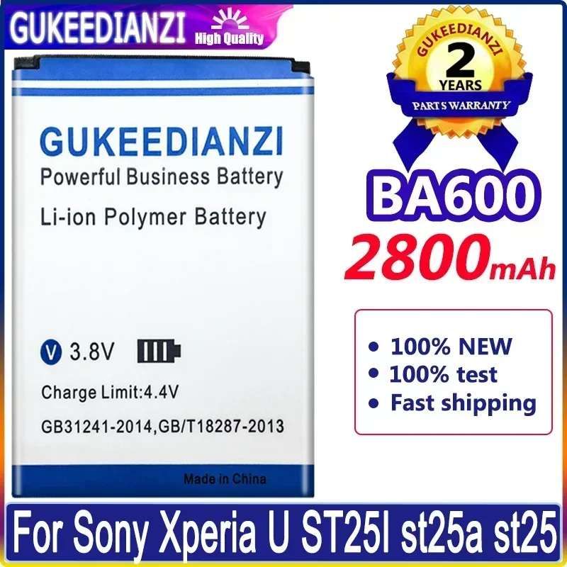 Bateria BA600 2800mAh Mobile Phone Batteries For Sony Ericsson Xperia U ST25i ST25C Kumquat Cell Phone es Portable Battery
Bateria BA600 2800mAh Mobile Phone Batteries For Sony Ericsson Xperia U ST25i ST25C Kumquat Cell Phone es Portable Battery