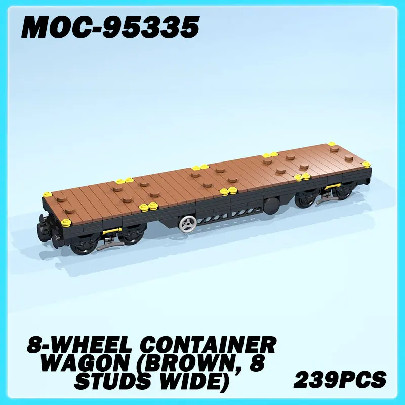 MOC-95335 Мини-поезд, серия, 8-колесный контейнер-фургон (коричневый, ширина 8 шпилек) с танками, модель кирпича, игрушка-головоломка, подарок на день рождения, 239 шт.
MOC-95335 Мини-поезд, серия, 8-колесный контейнер-фургон (коричневый, ширина 8 шпилек) с танками, модель кирпича, игрушка-головоломка, подарок на день рождения, 239 шт.