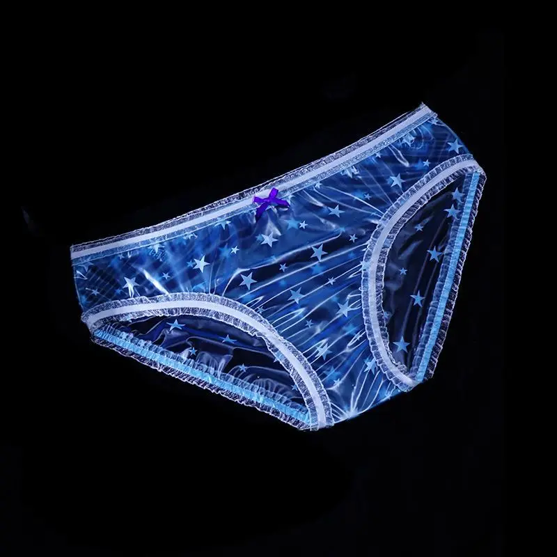 2026Transparent super soft thin pentagram pattern low waist plastic underwear for men and women
2026Transparent super soft thin pentagram pattern low waist plastic underwear for men and women