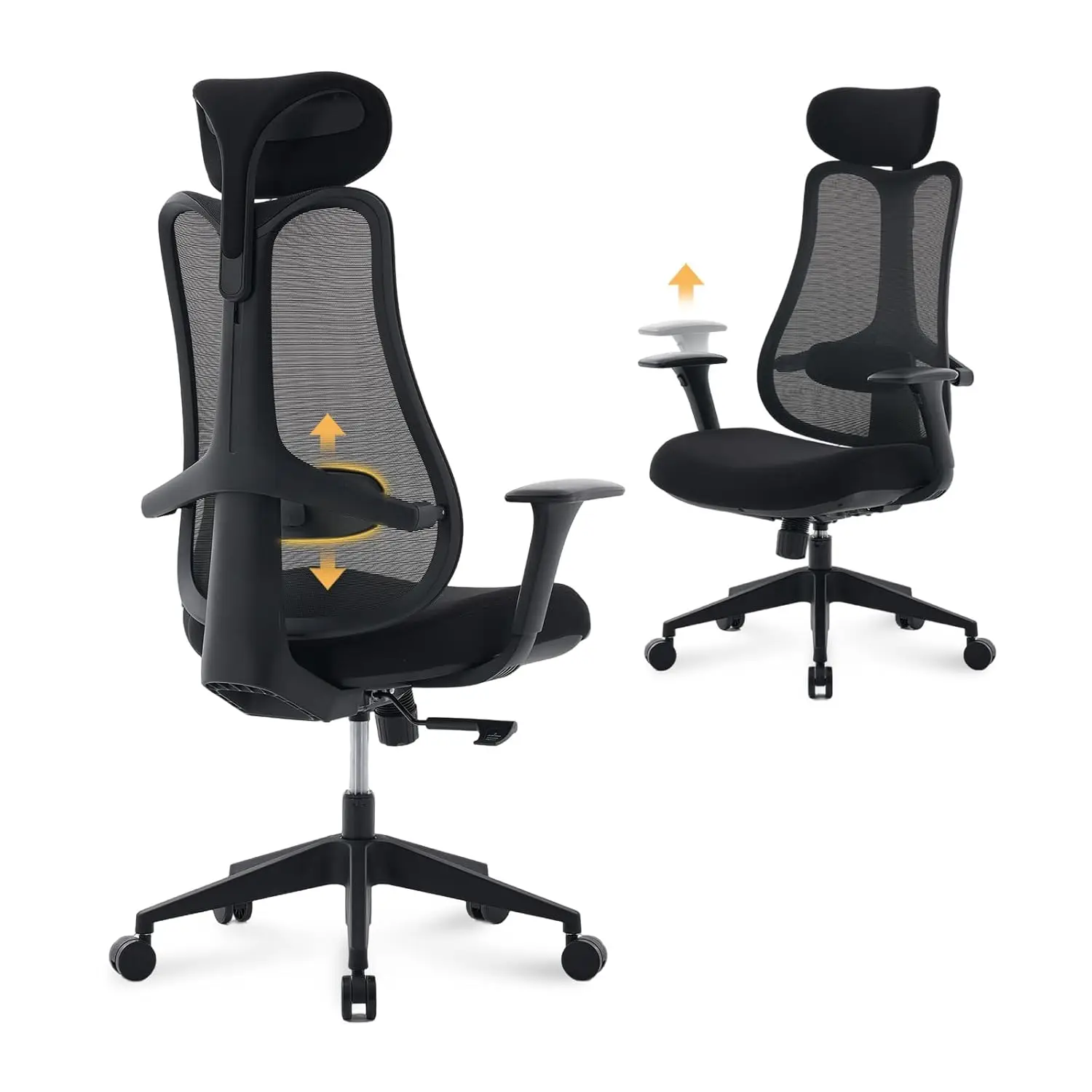 Ergonomic Mesh Office Chair Adjustable Lumbar Support Headrest 3D Armrests Home Desk, Customized
Ergonomic Mesh Office Chair Adjustable Lumbar Support Headrest 3D Armrests Home Desk, Customized