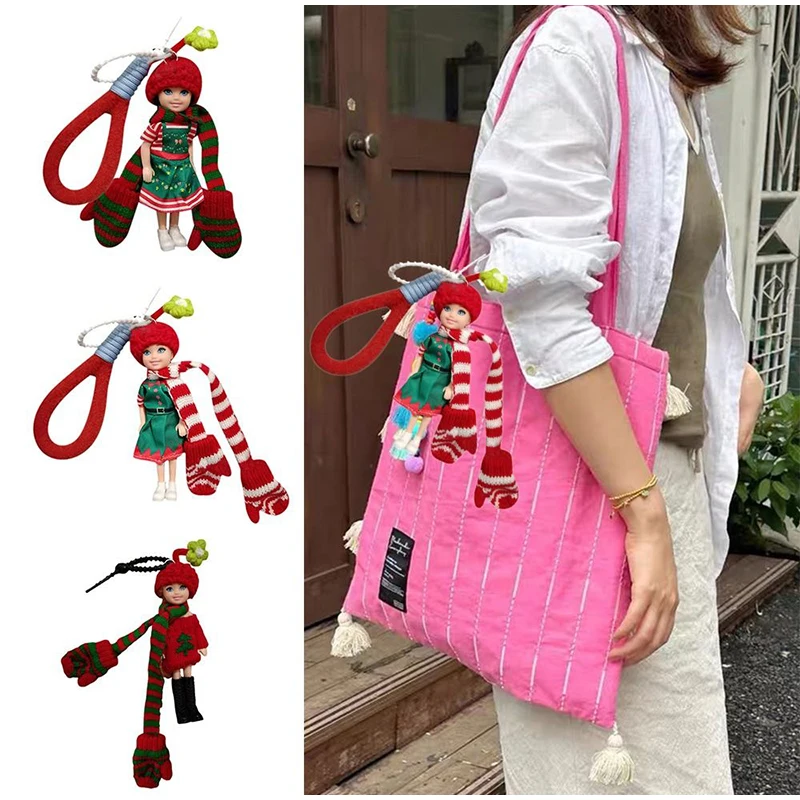 Christmas Princess Doll Keychain Phone Bag Pendant Decoration Hanging Backpack Ornament Diy Change Clothes Hair Bag Charm
Christmas Princess Doll Keychain Phone Bag Pendant Decoration Hanging Backpack Ornament Diy Change Clothes Hair Bag Charm