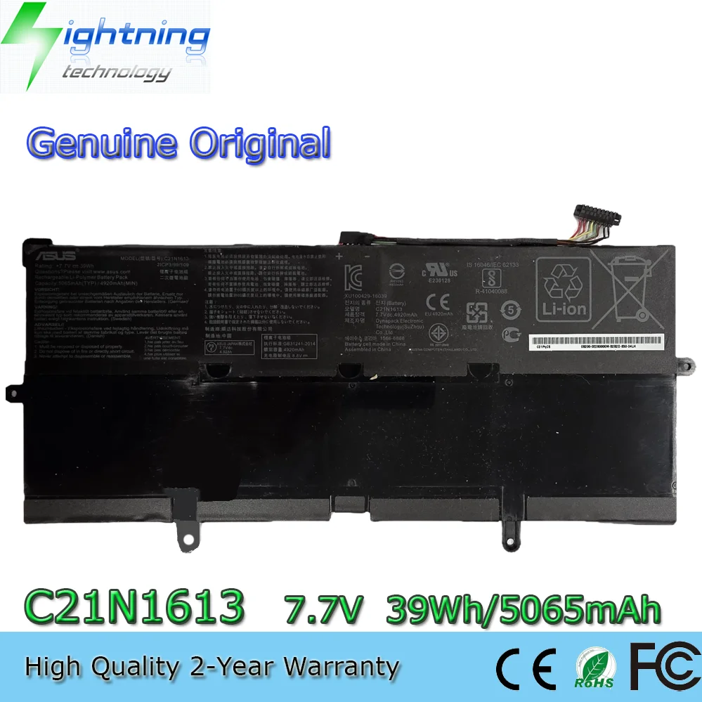 New Genuine C21N1613 39Wh Battery for Asus Chromebook Flip C302C C302CA C302SA
New Genuine C21N1613 39Wh Battery for Asus Chromebook Flip C302C C302CA C302SA