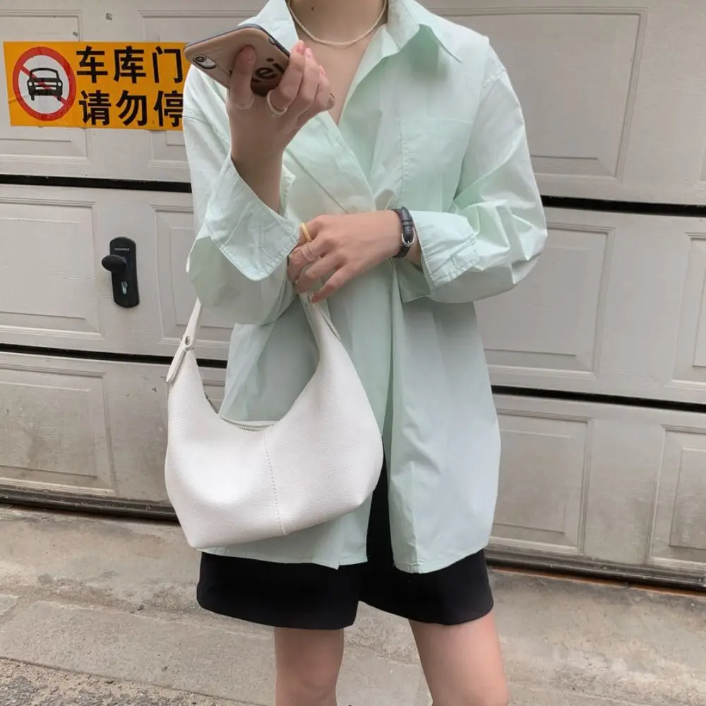 Fashion Large Capacity PU Hobo Bag Korean Style Handbag Shoulder Bag Fashion Design Solid Color French Style Handbag Outdoor
Fashion Large Capacity PU Hobo Bag Korean Style Handbag Shoulder Bag Fashion Design Solid Color French Style Handbag Outdoor