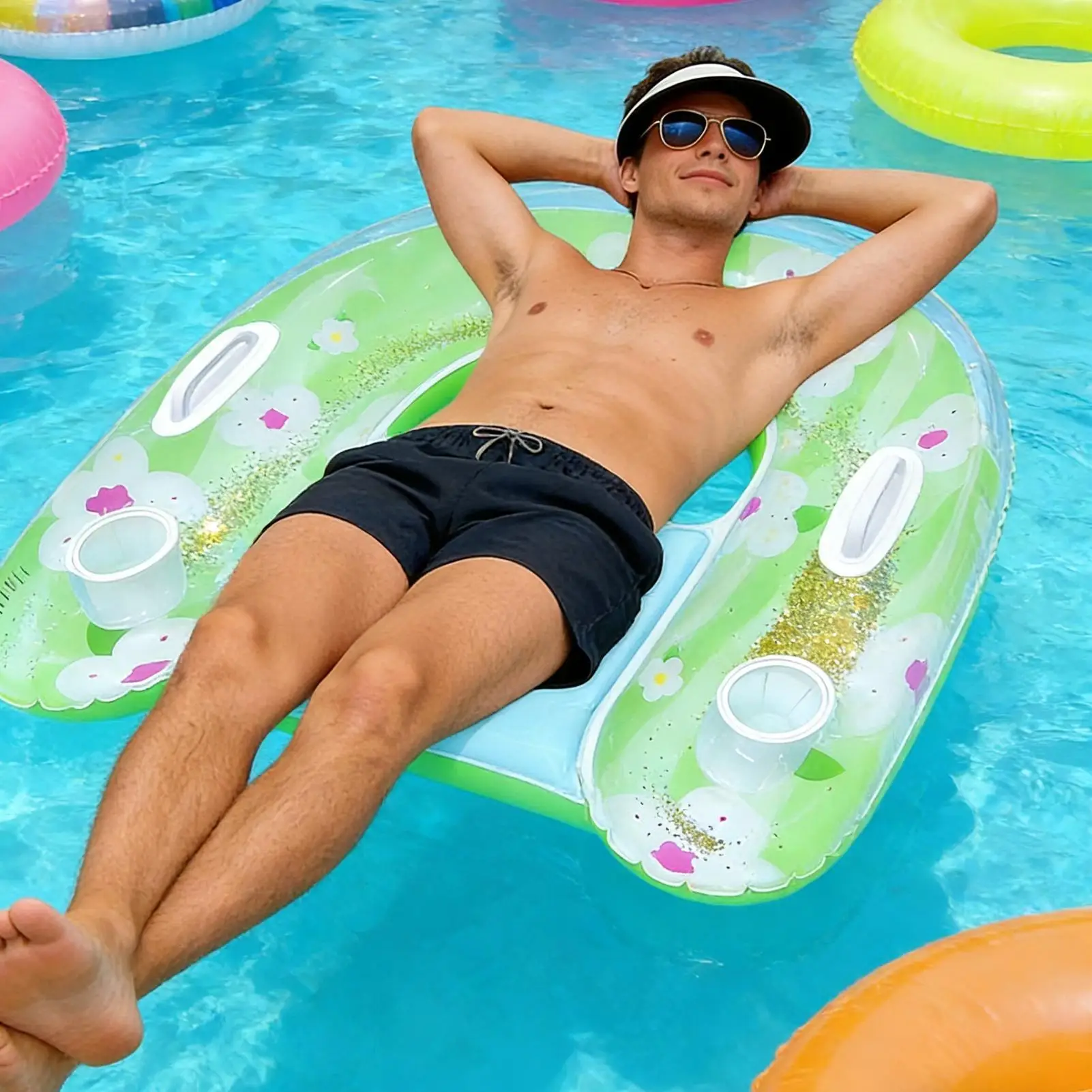 Pool Floats Adult Non-slip Inflatable Heavy Duty Pool Lounge Float Blow Up Beach Chair For Beach Lake Summer Travel Vacation
Pool Floats Adult Non-slip Inflatable Heavy Duty Pool Lounge Float Blow Up Beach Chair For Beach Lake Summer Travel Vacation