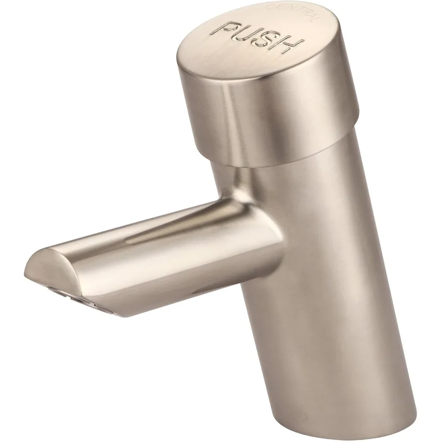 0357P-BN Slow-Close Single Handle Basin Metering Faucet w/Optional Deckplate Plain Indicator in PVD Brushed Nickel
0357P-BN Slow-Close Single Handle Basin Metering Faucet w/Optional Deckplate Plain Indicator in PVD Brushed Nickel