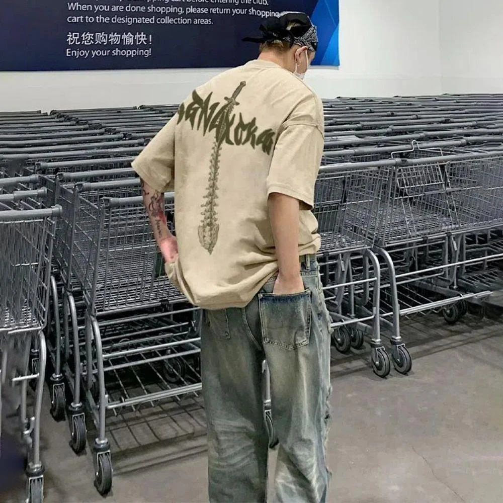 Hip Hop Streetwear Oversize T-shirt 2024 Men Angel Dark Print Tshirt Harajuku Cotton Loose T Shirts Summer Short Sleeve Tops Tee
Hip Hop Streetwear Oversize T-shirt 2024 Men Angel Dark Print Tshirt Harajuku Cotton Loose T Shirts Summer Short Sleeve Tops Tee