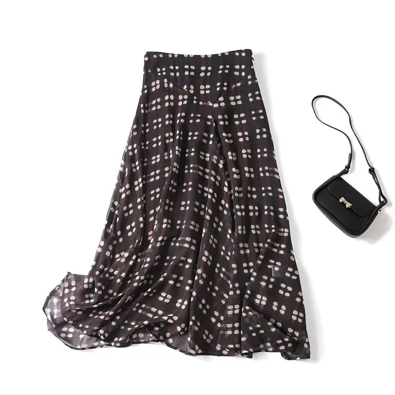 High Waist Plaid A-Line Skirt Women's Mid-Length Asymmetrical Design Vintage Feel Slimming Effect Polyester Fiber
High Waist Plaid A-Line Skirt Women's Mid-Length Asymmetrical Design Vintage Feel Slimming Effect Polyester Fiber